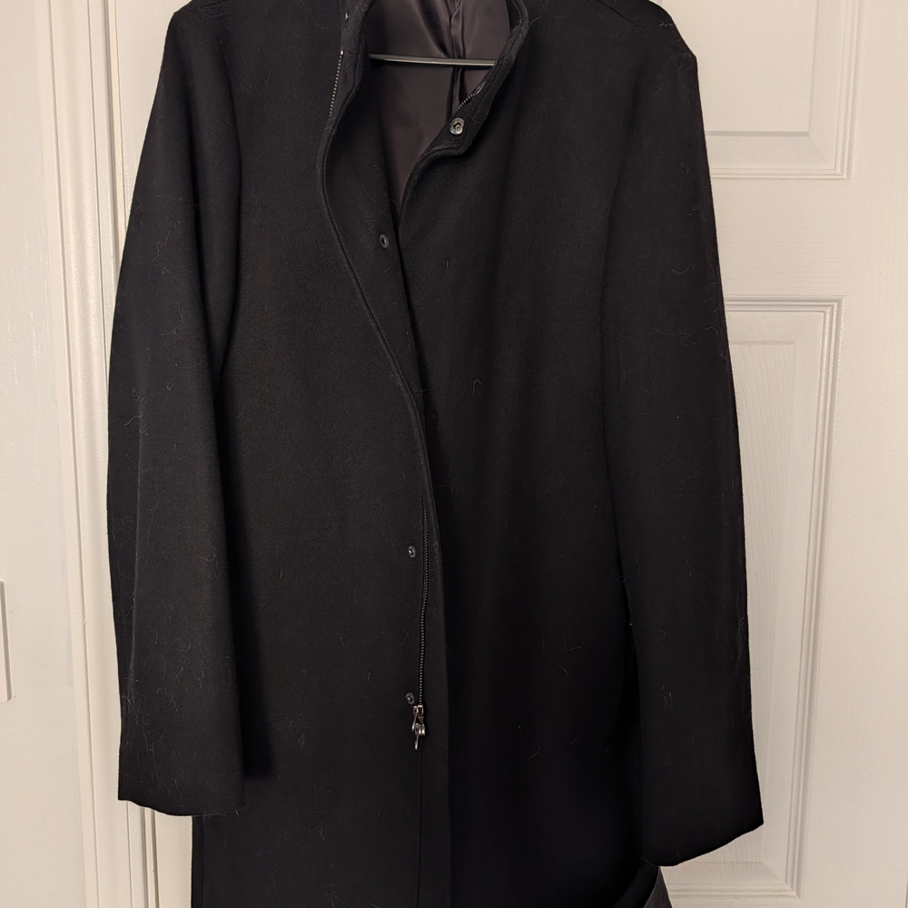 Calvin Klein Men's Slim Fit Black Coat